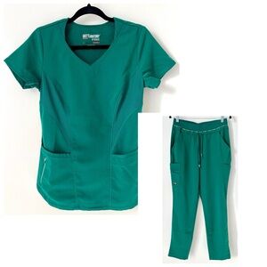 Grey's Anatomy Green Scrub Pant and Top